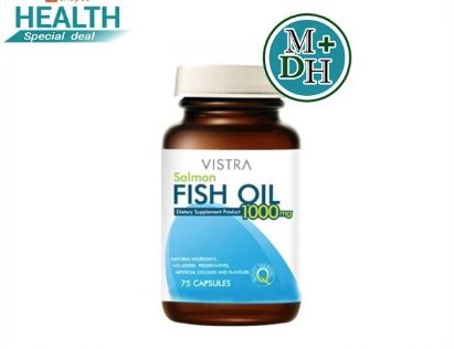 Vistra Salmon Fish Oil 1000 MG 75 เม็ด